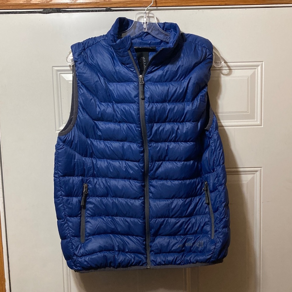 Men's Blue Puffer Vest M‎